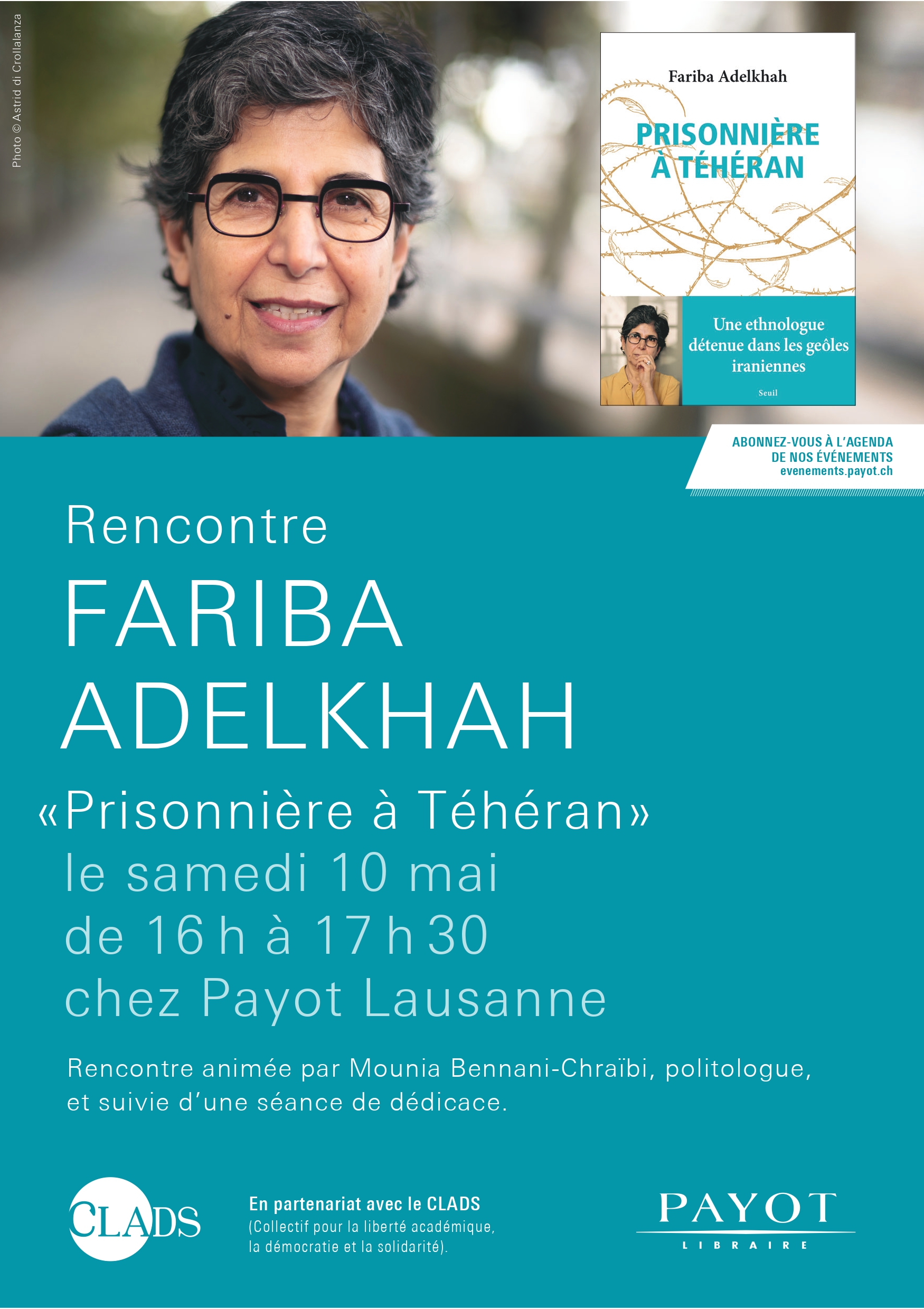 Meeting with Fariba Adelkhah (Sciences Po, CERI) based on her book “Prisoner in Tehran”