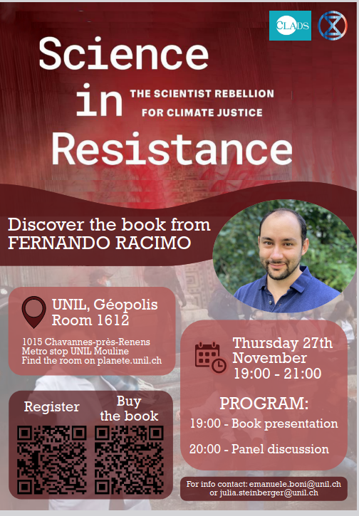 Meeting with Fernando Racimo about his book «Science in Resistance»