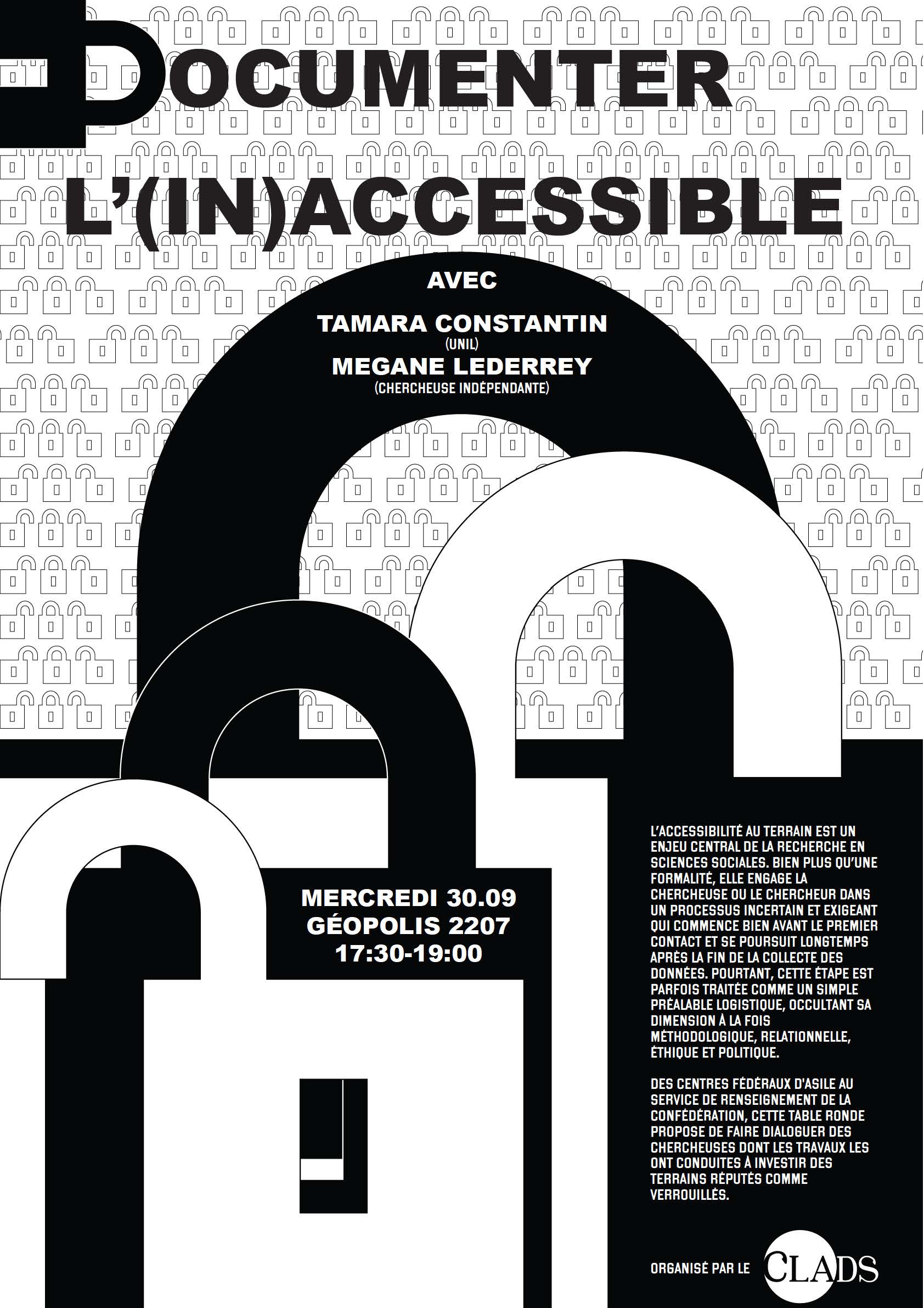 Table ronde: documenter l'(in)accessible